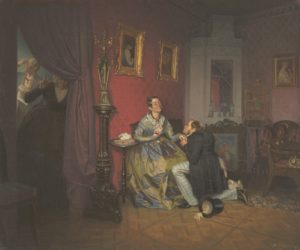 П. Федотов. «Разборчивая невеста». 1847, ГТГ