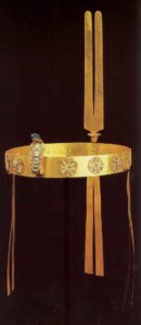 Диадема царевны Сат-Хатхор-Иунит. Ок. 1800 до н. э. Золото, лазурит, сердолик, зеленый фаянс